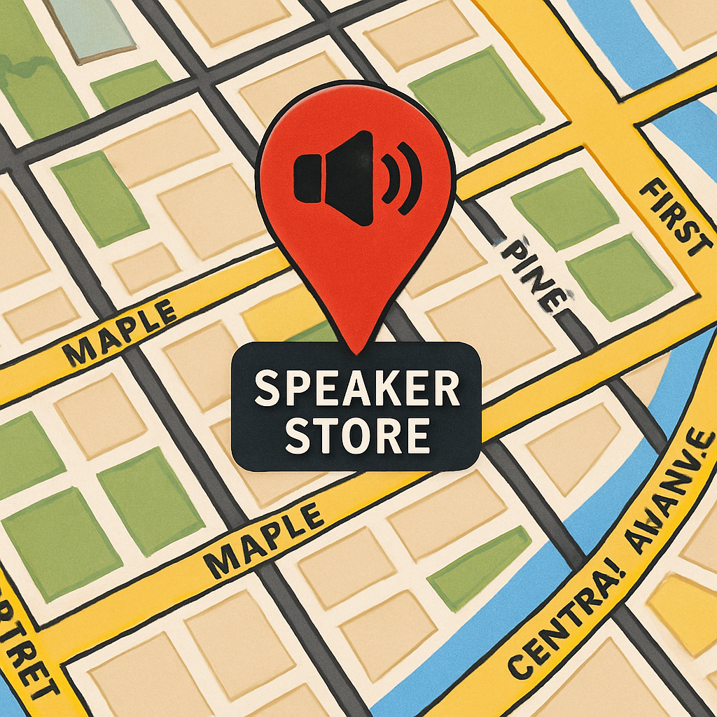 Map showing the location of our store